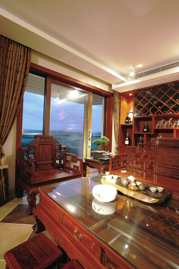 甘工金海灣傳統中式裝修效果圖