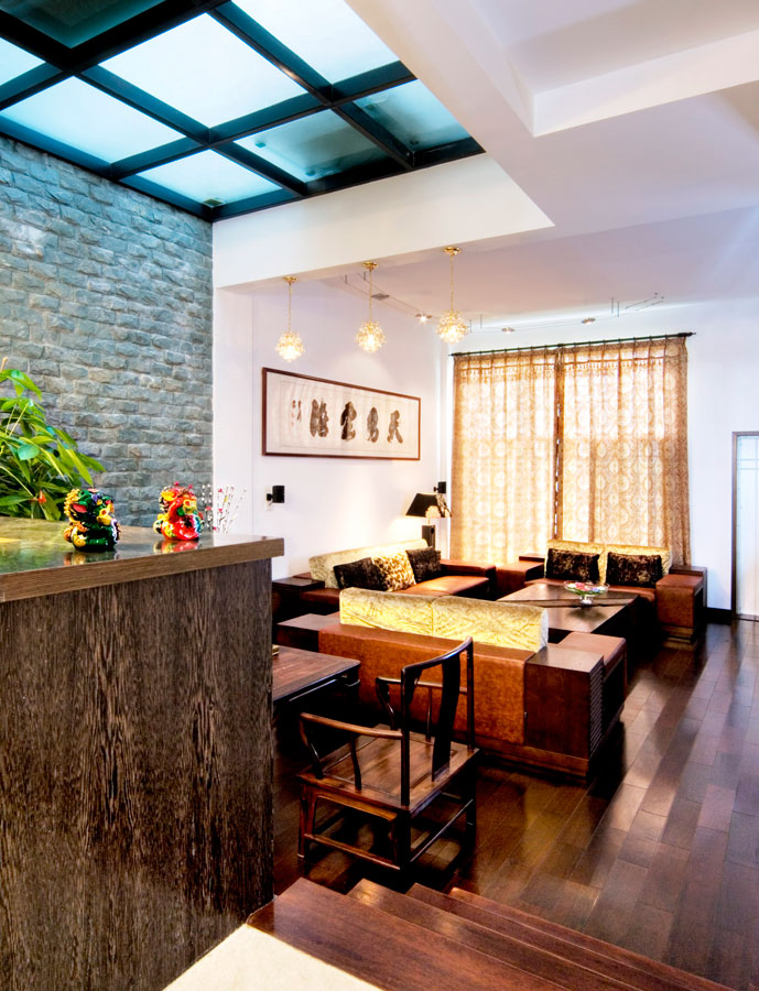 某復式別墅傳統中式裝修效果圖