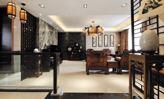 撫州現(xiàn)代中式別墅