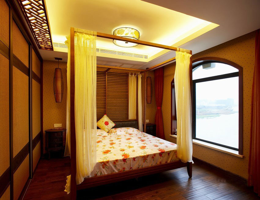 115平3室2廳中式古典風(fēng)